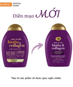 Bộ Gội Xả OGX Biotin & Collagen Làm Dày Tóc 2x385ml