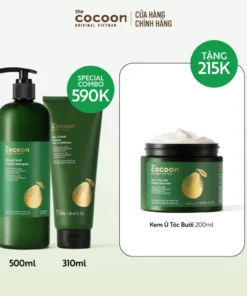 Bộ Gội Xả Bưởi Cocoon Không Sulfate Và Giảm Gãy Rụng 500ml+310ml
